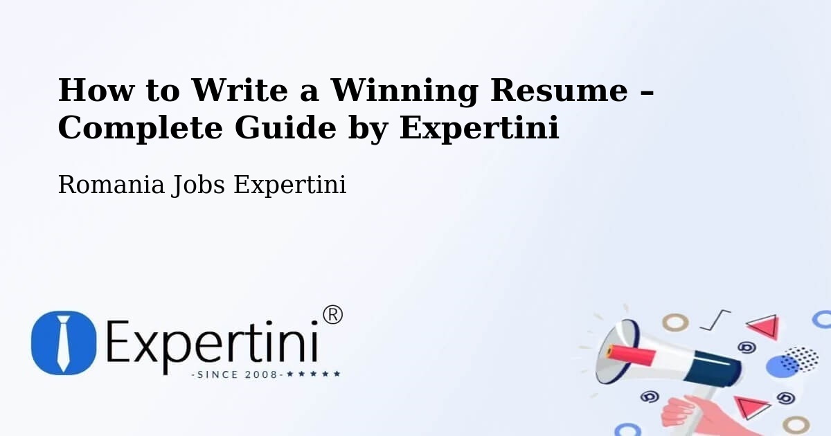 Resume Writing Guide for Job Seekers – Beriu - Beriu, Romania Jobs Expertini